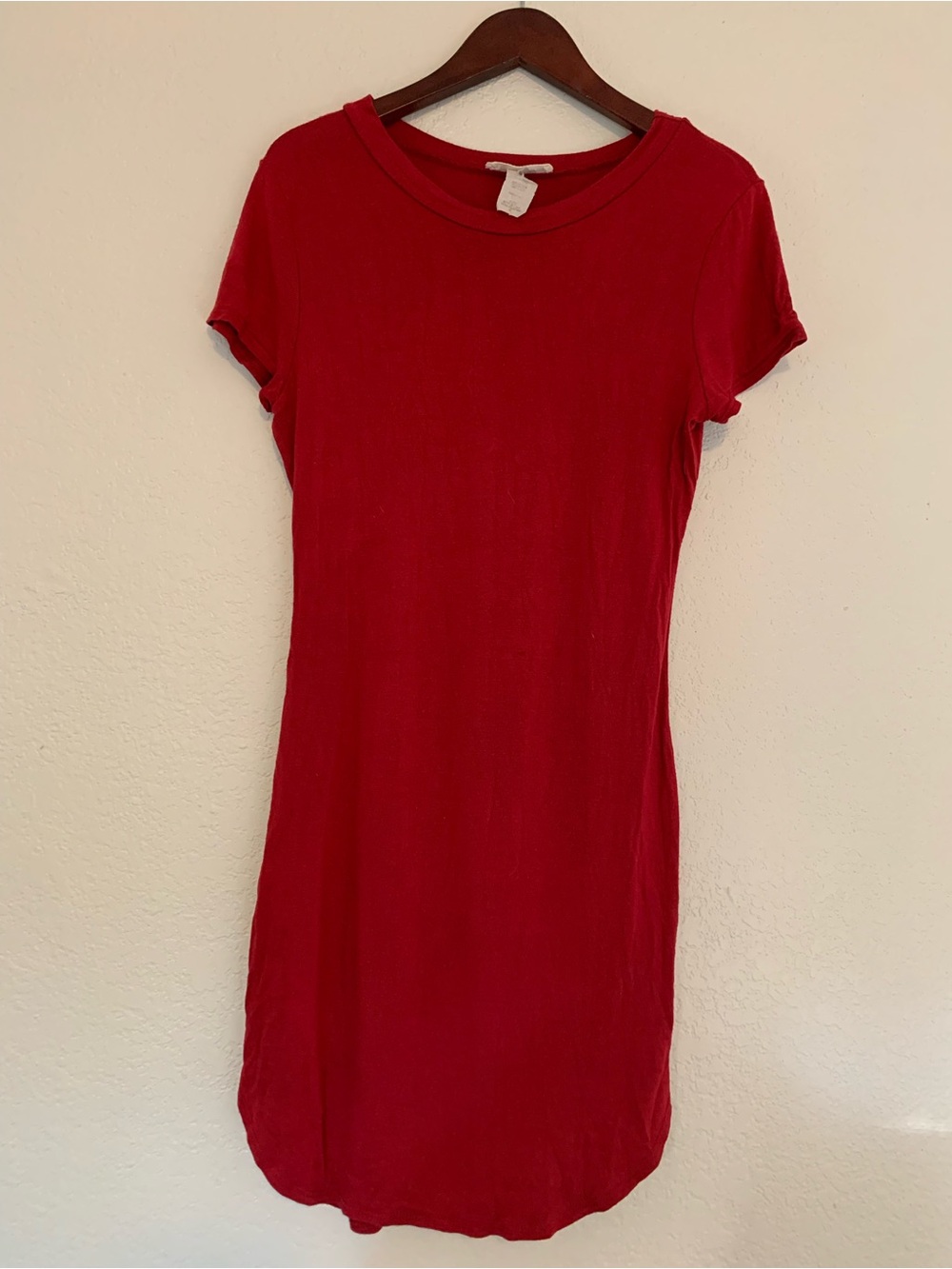 Vintage Poetry Classic Red Women's Tee Dress